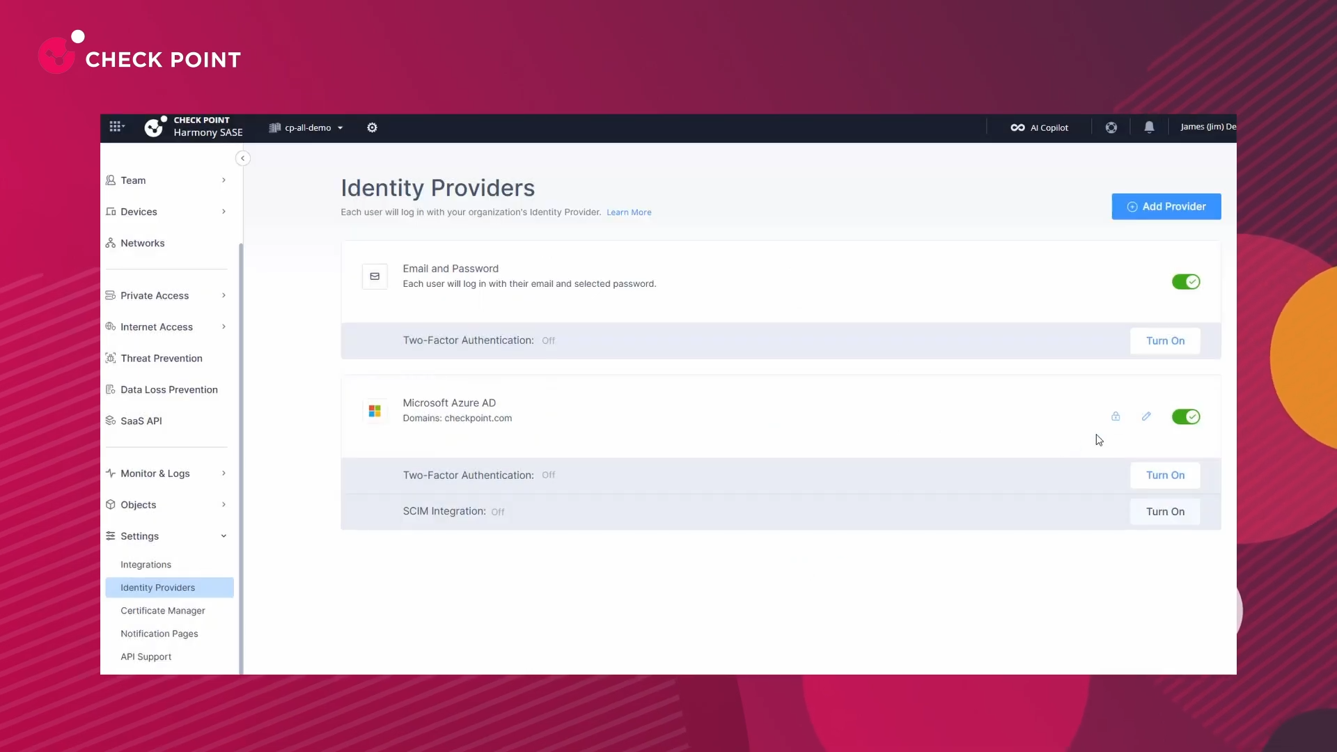 Adding Identity Providers and Enabling SCIM